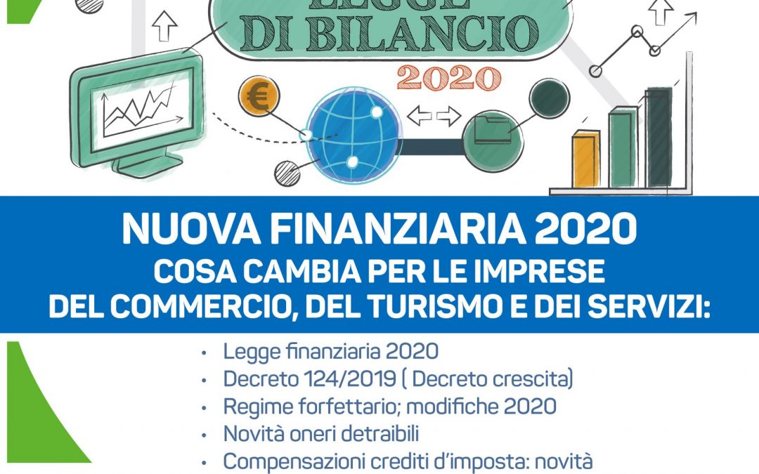 Nuova Finanziaria 2020: cosa cambia per le imprese. Incontro il 13 febbraio
