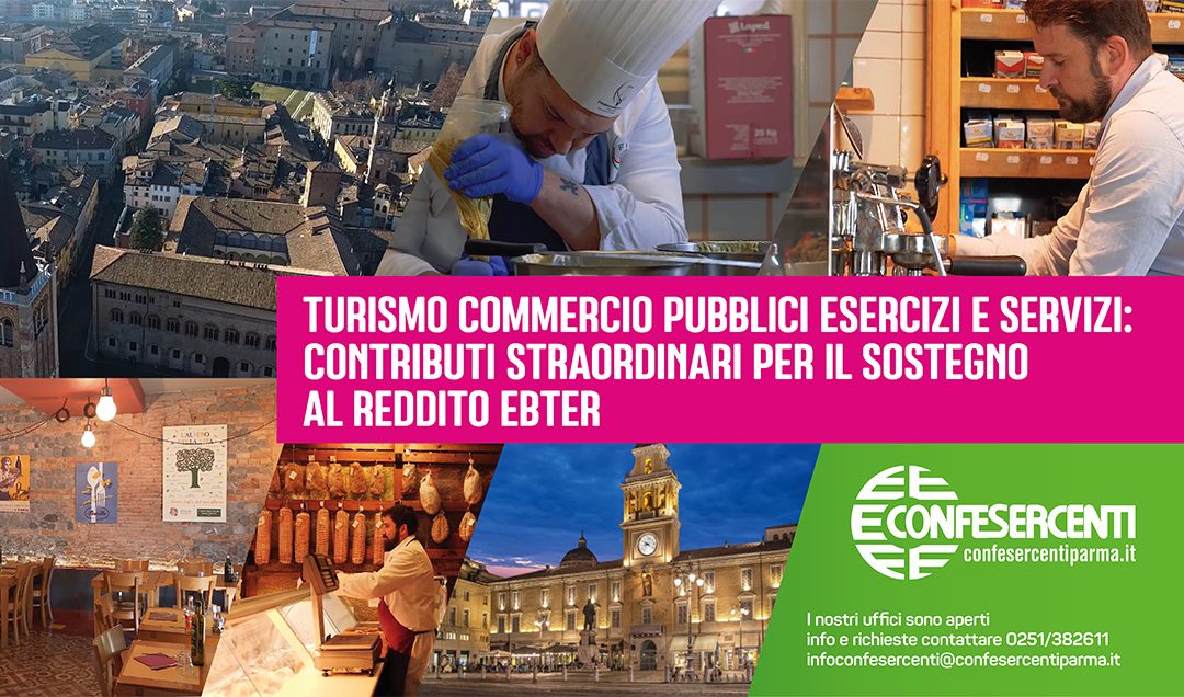 Turismo, commercio, pubblici esercizi e servizi: contributi straordinari per il sostegno al reddito EBTER
