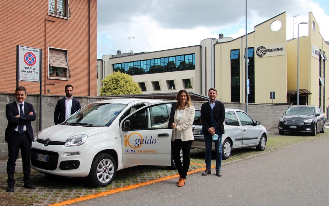 Inaugurata una nuova postazione di Car-sharing davanti alla sede di Confesercenti Parma