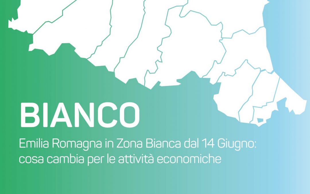Emilia Romagna in zona bianca da lunedì 14 giugno: ecco cosa cambia, soprattutto per le attività economiche