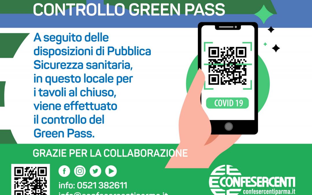 Controllo green pass: i cartelli di segnalazione da scaricare, stampare e affiggere