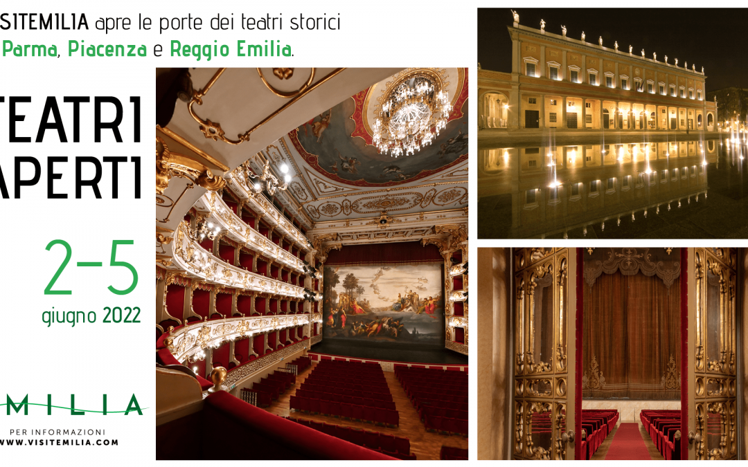Teatri Aperti in Emilia: dal 2 al 5 giugno visite guidate speciali, alla scoperta di arti e segreti